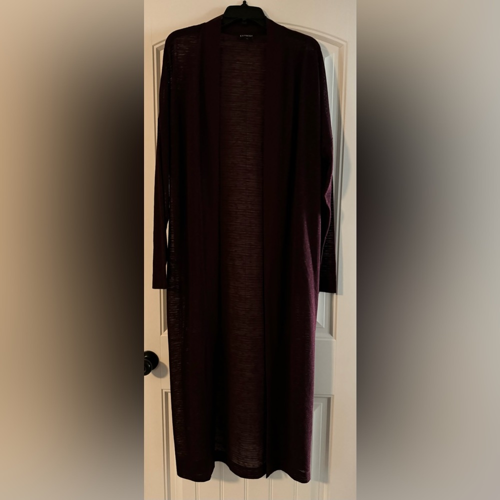 Express long duster sweater